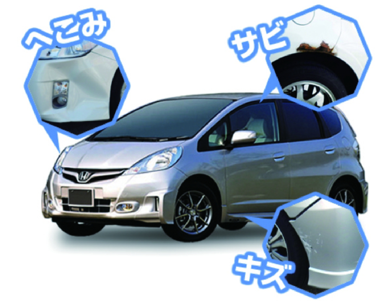 へこみ・サビ・キズ